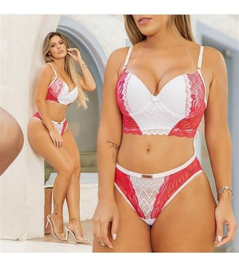 Kit Lingerie Conjuntos Bojo Modelos Luxo Fio E Tanga