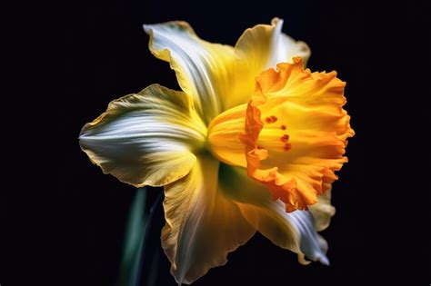 Premium Ai Image Time Lapse Macro Series Of Daffodil Bloom