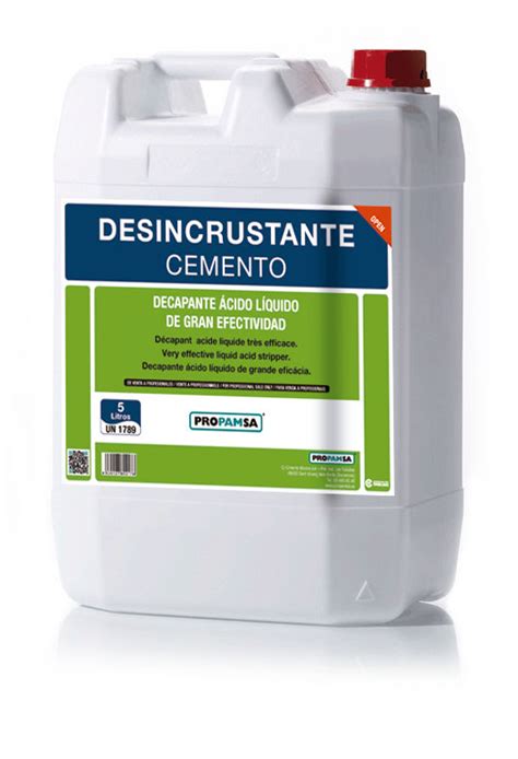 Decapante Cido L Quido De Gran Efectividad Desincrustante De Cemento