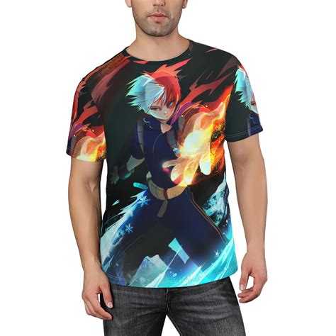 Todoroki Shoto My Hero Academia T Shirt For Men Novelty 3d Pritneted