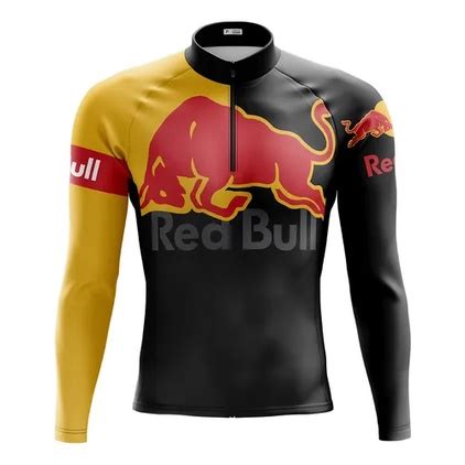 Camisa Ciclismo Masculina Manga Longa Red Bull Bolsos Shopee Brasil