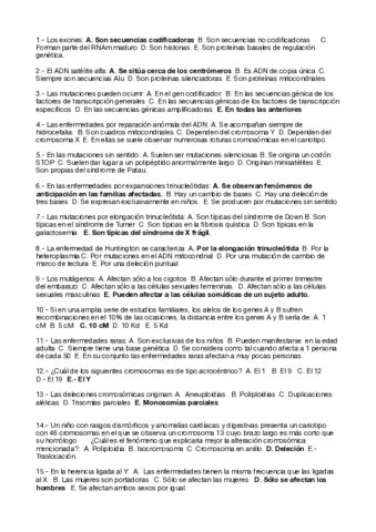 EXAMENES DE GENETICA BUENOS Pdf