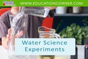 37 Water Science Experiments: Fun & Easy - Education Corner