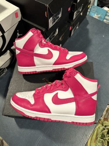 Size 6w Women’s Nike Dunk High Pink Prime White Dd1869 110 100 Authentic Ebay