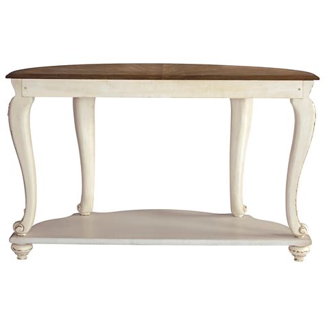 Signature Design By Ashley Realyn T743 4 Two Tone Sofa Table Royal