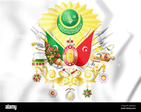 Ottoman Empire Coat Of Arms D Illustration Stock Photo