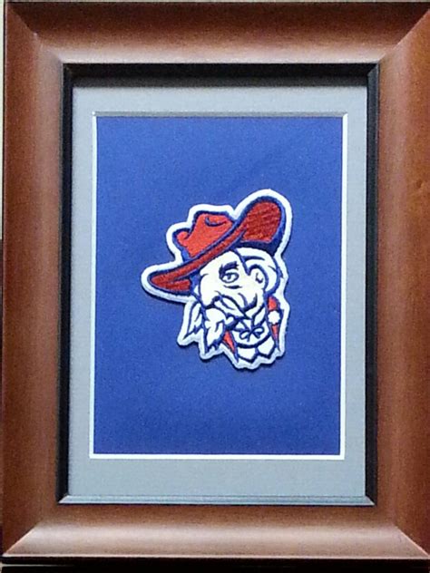 Ole Miss Rebels Framed Vintage Embroidered Patch Etsy