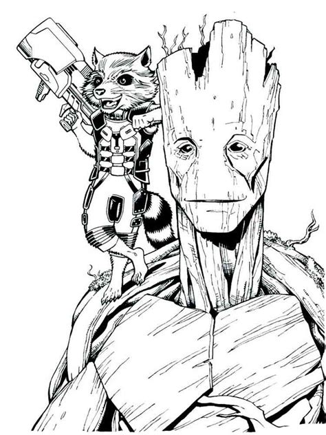 Marvel Superhero coloring pages