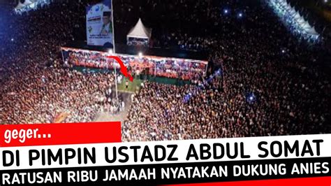 Adakan Festival Muharram Uas Ajak Ribuan Jamaah Dukung Anies Youtube