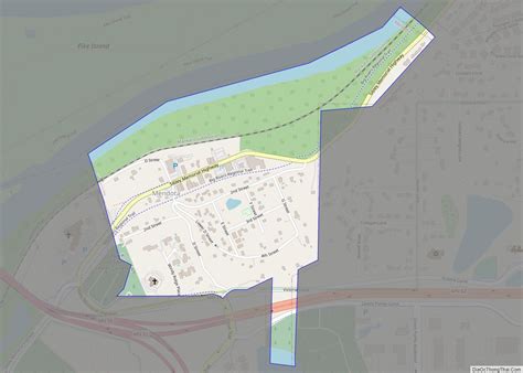 Map of Mendota city, Minnesota