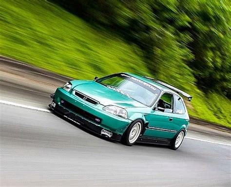 Ek Hatchback Rolling In The Track Honda Civic Coupe Civic Sedan Honda Crx