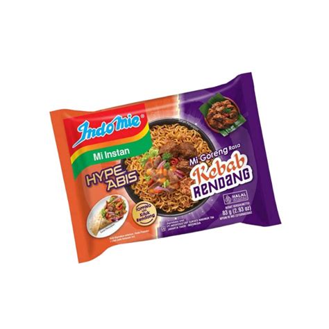 Jual Indomie Hype Abis Mie Goreng Kebab Rendang 83 G Shopee Indonesia