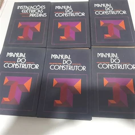 Kit Livro Col Manual Do Construtor Volumes Completo