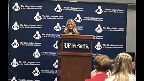 Former Uk Swimmer Riley Gaines Speaks At Uf On Transgender People