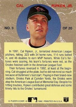 1992 Ultra All Stars 3 Cal Ripken Jr Trading Card Database