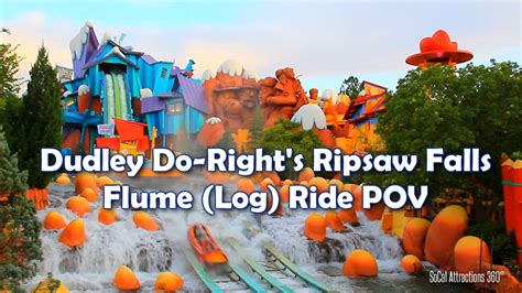 [hd] Dudley Do Right S Ripsaw Falls Pov Log Ride Islands Of Adventure Youtube