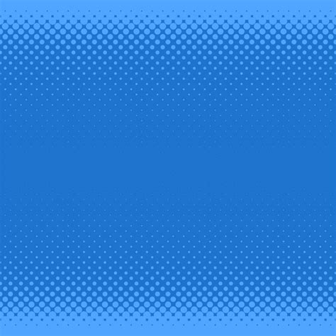 Blue Halftone Dot Pattern Background Vector Graphic From Circles In