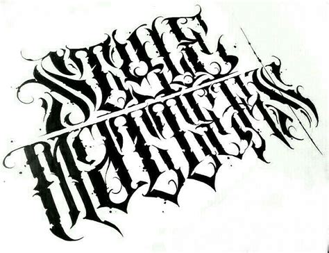Pin by Олег "КОКОН" on CHICANO / TATTOO fonts & art | Font art, Chicano ...