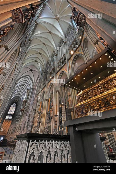 Interior Of Cologne Cathedral Kölner Dom Cologne Germany Showing