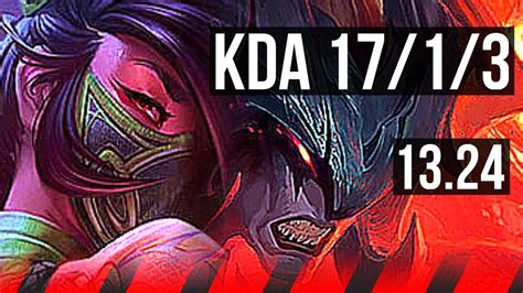 Akali Vs Aatrox Top 17 1 3 Quadra Legendary 7 Solo Kills 300