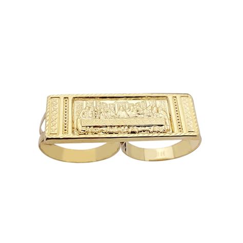 Last Supper Gold Ring Etsy