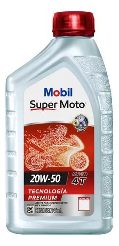 Óleo de motor Mobil mineral 20W 50 para motos e quadriciclos de 1