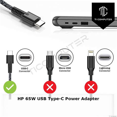 HP 65W 20V 3 25A USB Type C Laptop Charger L65505 002 TPN CA21 L45962