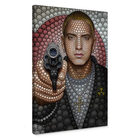 Tableau Sur Toile Ben Heine Circlism Eminem Wall Art Fr