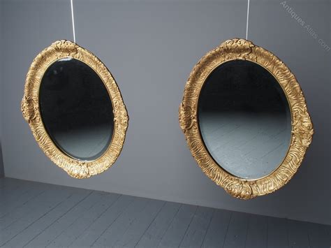 Antiques Atlas Victorian Pair Of Carved Gesso And Gilded Oval Wall