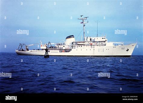 A Starboard Beam View Of The Surveying Ship Usns Wilkes T Ags