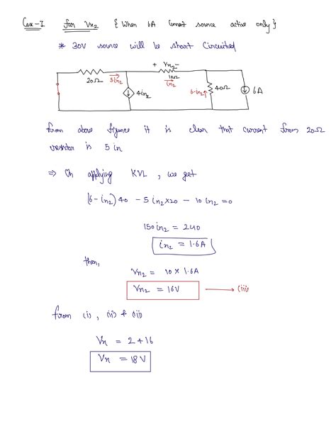 Solved 6 Use Superposition To Find The Voltage Vx In The Following Course Hero