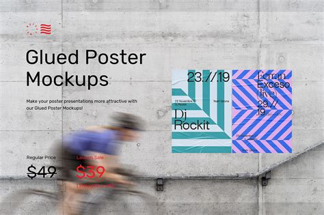 Glued Poster Mockups Behance