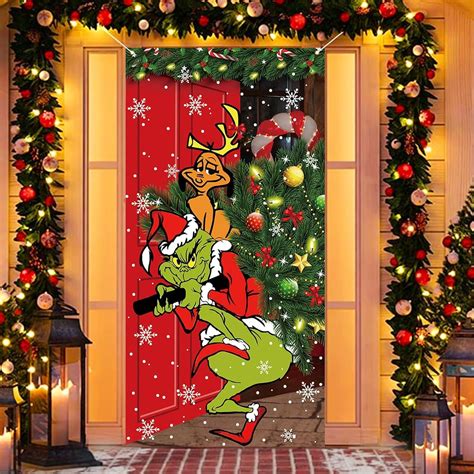 Amazon Merry Gri Inchsmas Decorations Whoville Christmas Door