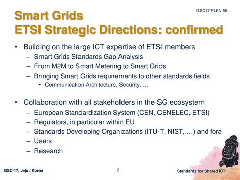 PPT Smart Grids Activities In ETSI PowerPoint Presentation Free