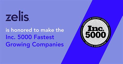 Zelis® Named To Inc 5000 List Of Fastest Growing Companies For The