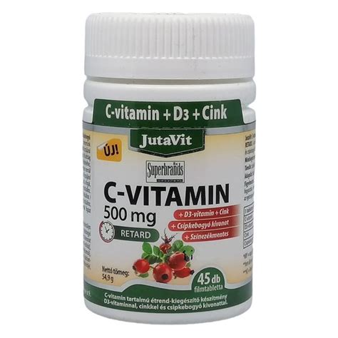 Ft Jutavit C Vitamin D Mg Csipkebogy Kivonattal Tabletta