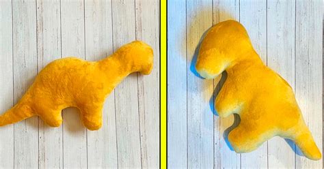 These Dinosaur Shaped Chicken Nuggets Pillows Are Perfect For Dino Loving Kids