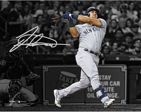 Jasson Dominguez New York Yankees Autographed 11 X 14 Home Run Spotlight Photo Ebay