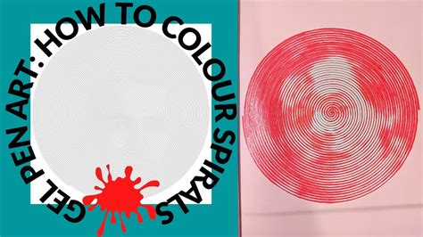 How To Colour Spirals In Lines Dots Spiroglyphics Coloring Book