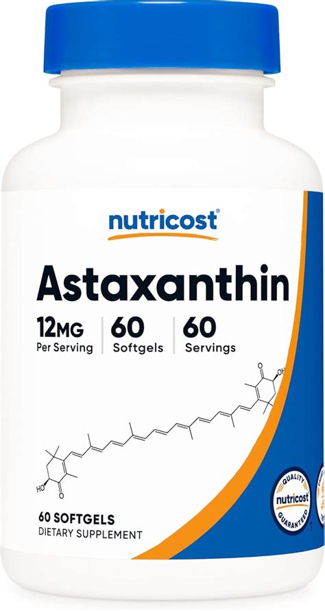 Amazon Nutricost Astaxanthin Mg Softgels Non Gmo And