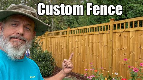 Custom Building Wood Fence Step By Step Privacy Wood Fence Youtube