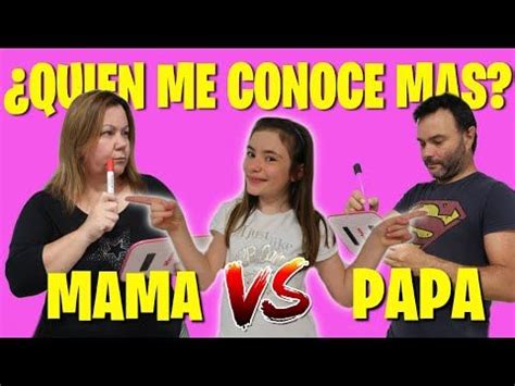 QUIEN ME CONOCE MAS MAMÁ VS PAPÁ Preguntas incomodas de Arantxa