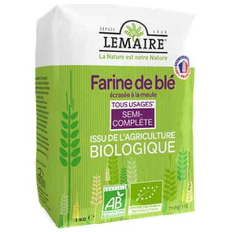 Farine Semi Compl Te T Bio Lemaire Kg Bam Courses Courses