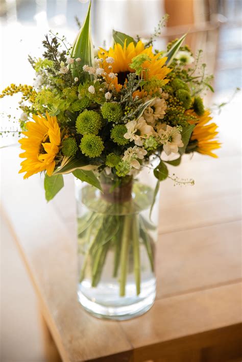 Sunflowers In Vases By Floristry And Events By Eden For A Sunflower