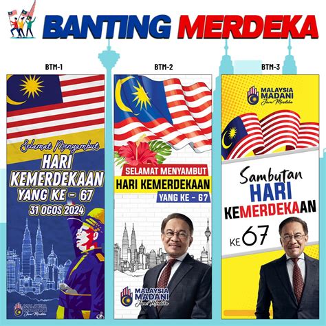 Bunting Merdeka Bunting Sambutan Kemerdekaan Malaysia