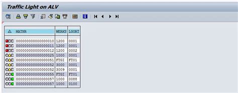 An Sap Consultant Abap Traffic Lights In Alv List Display