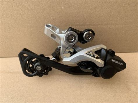 Shimano Deore XT RD M786 10 Speed Shadow Rear Derailleur SGS Silver