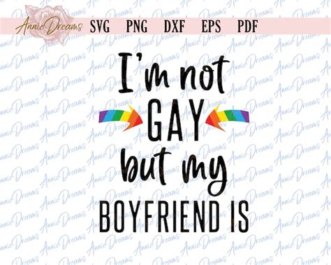 LGBT Pride SVG Gay Pride SVG Funny Gay Quote Dxf Rainbow Etsy