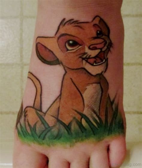 28 Incredible Lion Tattoos On Foot Tattoo Designs