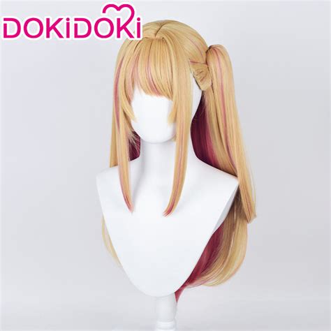 【ready For Ship】dokidoki Anime Oshi No Ko Cosplay Hoshino Rubii Wig Lo